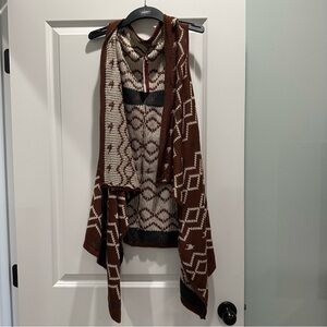 Do Everything in Love Brown and Cream Knit Vest